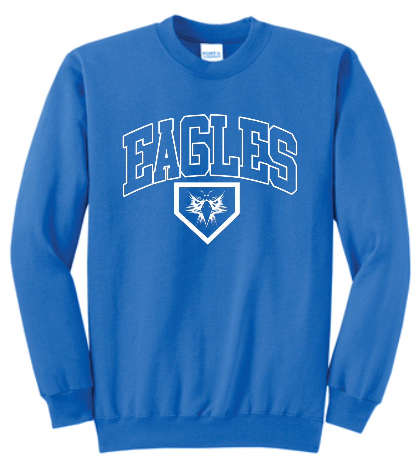 Elma Eagles Baseball Arched Crewneck