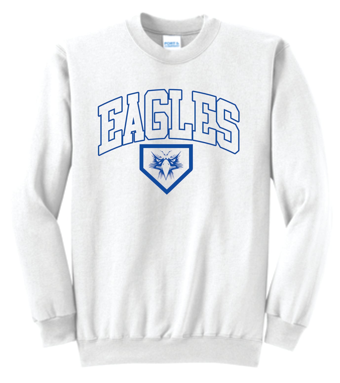 Elma Eagles Baseball Arched Crewneck