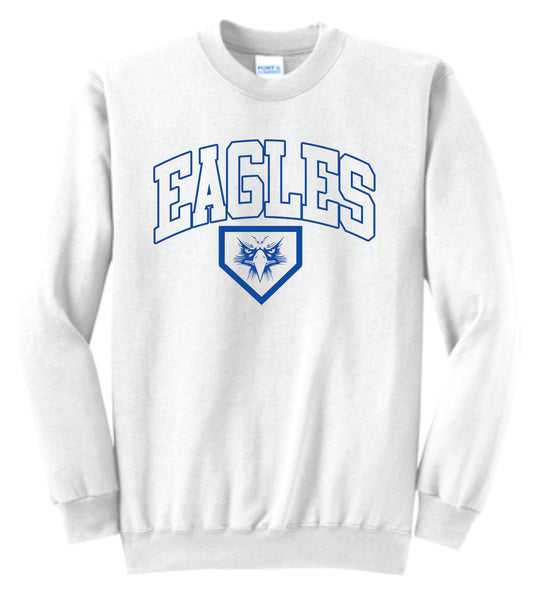 Elma Eagles Baseball Arched Crewneck
