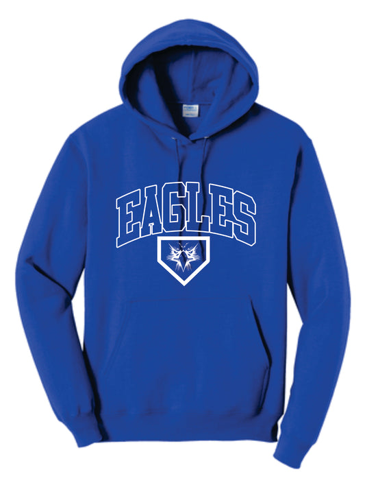 Elma Eagles Baseball Arched Hoodie