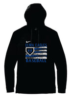 Elma Eagles Baseball Bat Flag Nike Hoodie