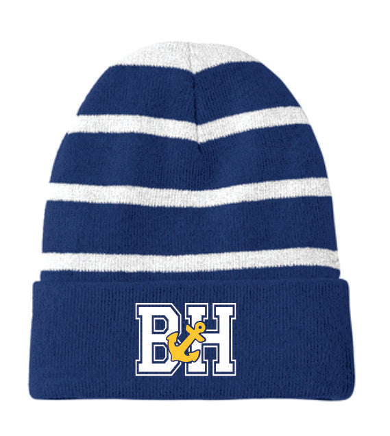 BH Anchor Stripe Foldover Beanie