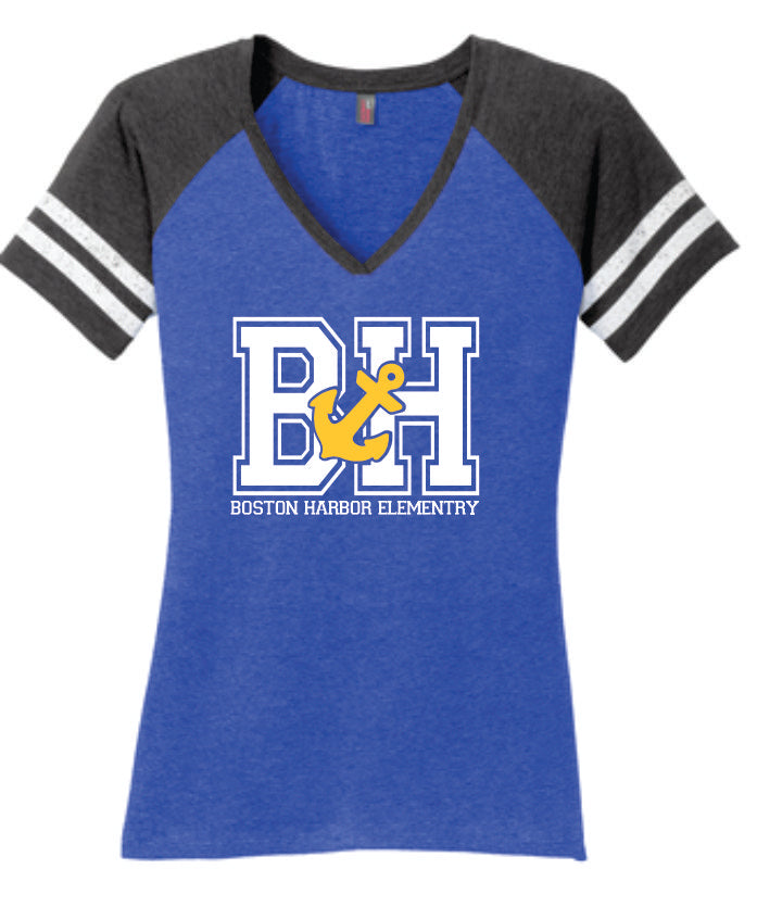 Ladies BH Anchor Spirit V-Neck Tee