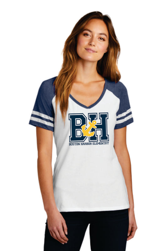 Ladies BH Anchor Spirit V-Neck Tee
