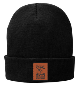 Eagle patch beanie