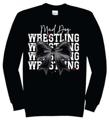 Mad Dog Wrestling/Bow  Crewneck sweatshirt