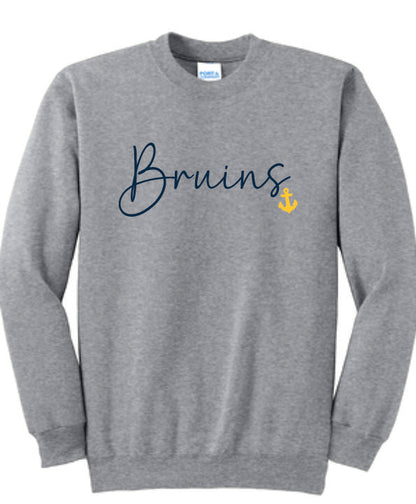 Bruins Cursive Crewneck