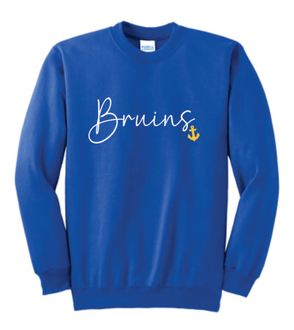 Bruins Cursive Crewneck
