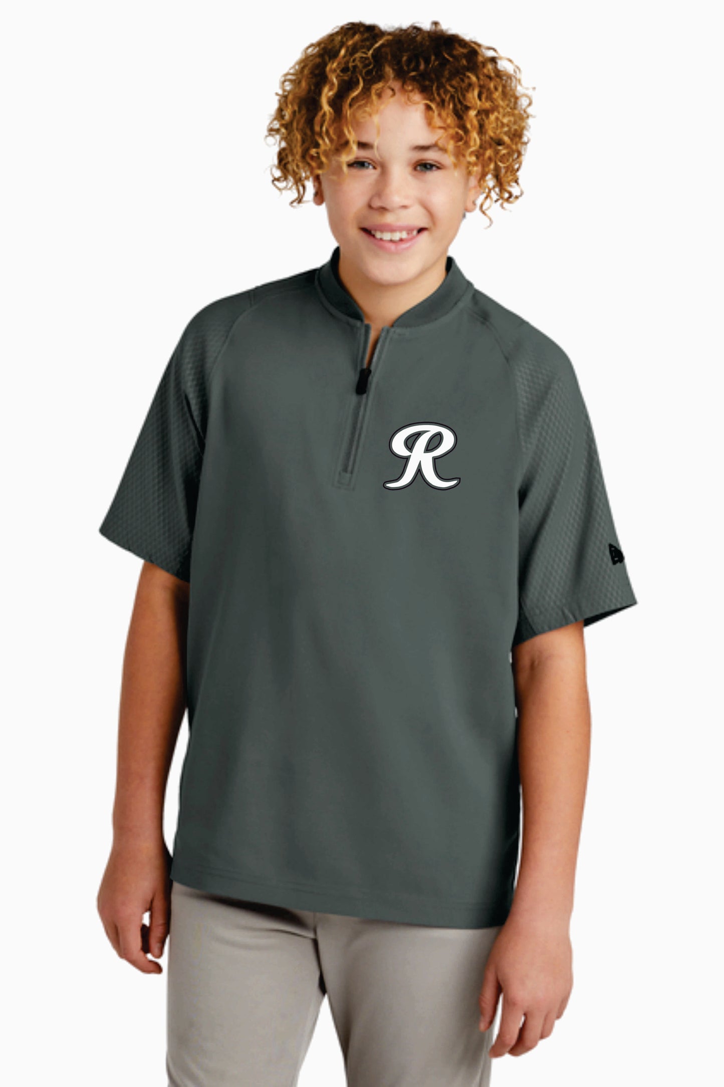 Renegades Baseball Embroidered New Era Short Sleeve Cage Jacket