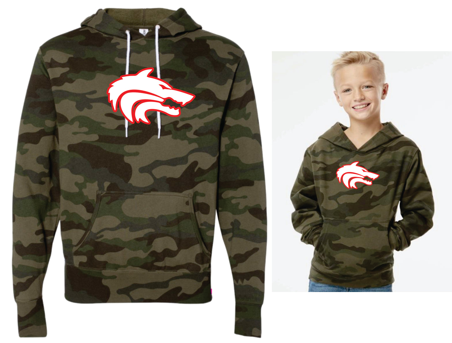 Wolves Camo Hoodie