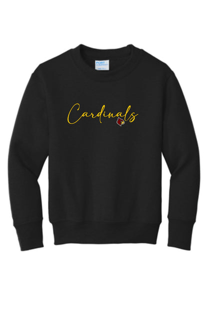 Winlock Cardinals Cursive Crewneck Sweatshirt