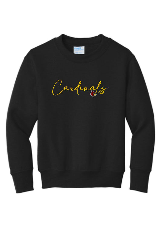 Winlock Cardinals Cursive Crewneck Sweatshirt
