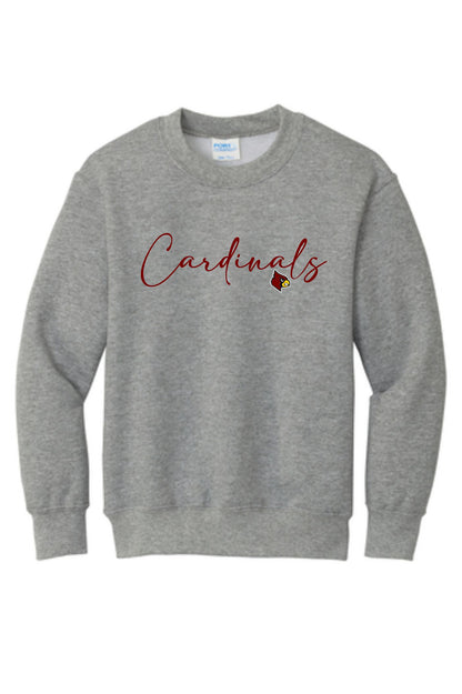 Winlock Cardinals Cursive Crewneck Sweatshirt