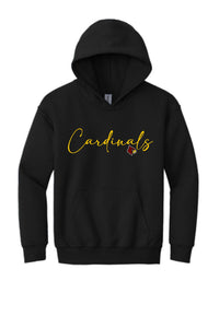 Winlock Cardinals Cursive Hoodie