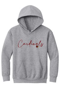 Winlock Cardinals Cursive Hoodie