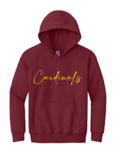 Winlock Cardinals Cursive Hoodie