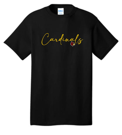 Winlock Cardinals Cursive Tee