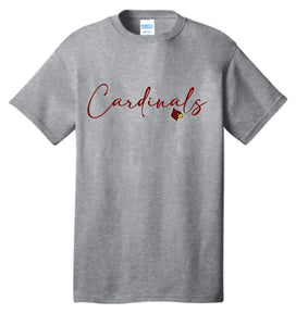 Winlock Cardinals Cursive Tee