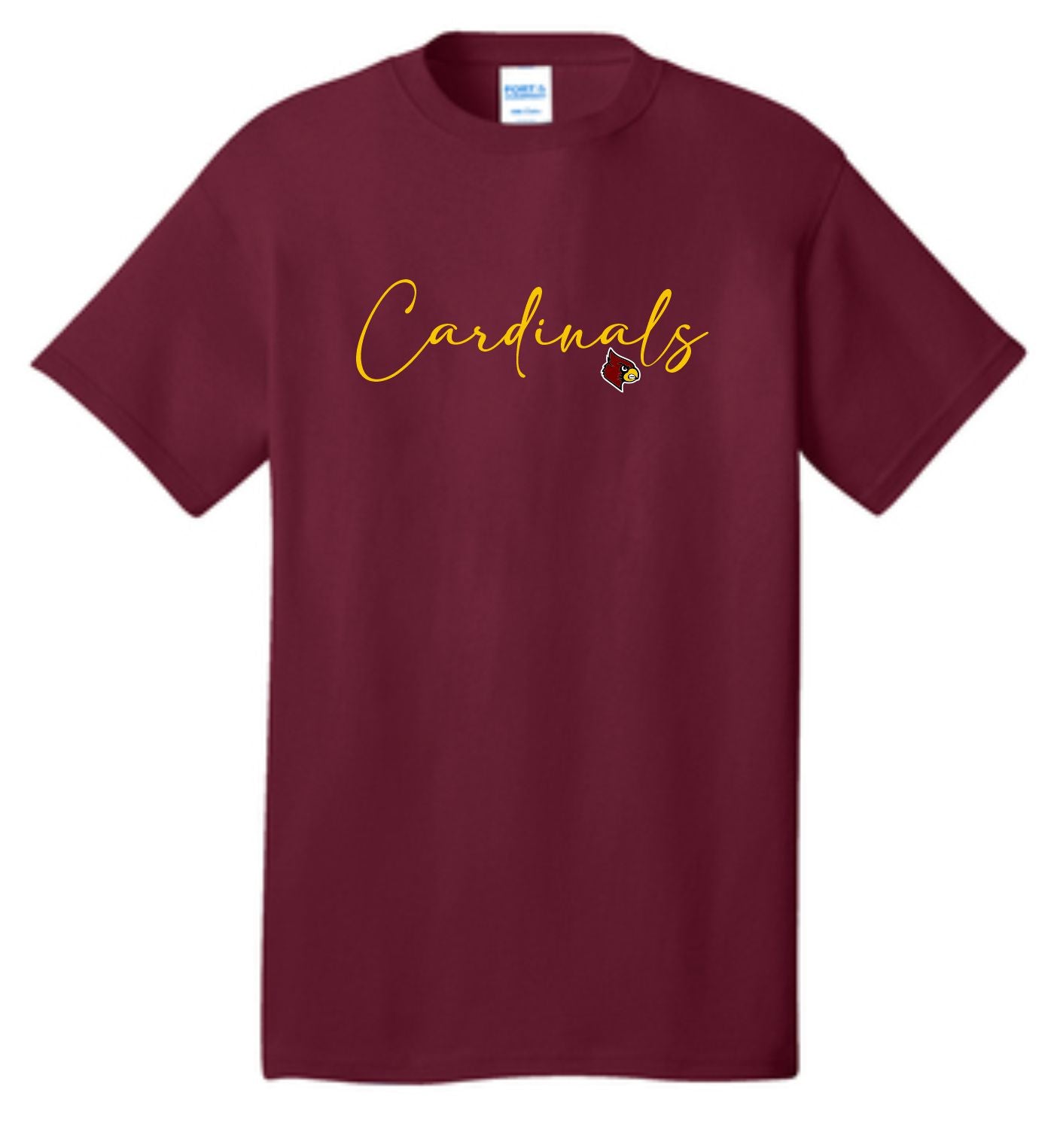 Winlock Cardinals Cursive Tee