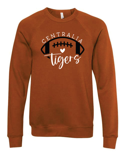 Centralia Tigers Football Bella+Canvas Crewneck