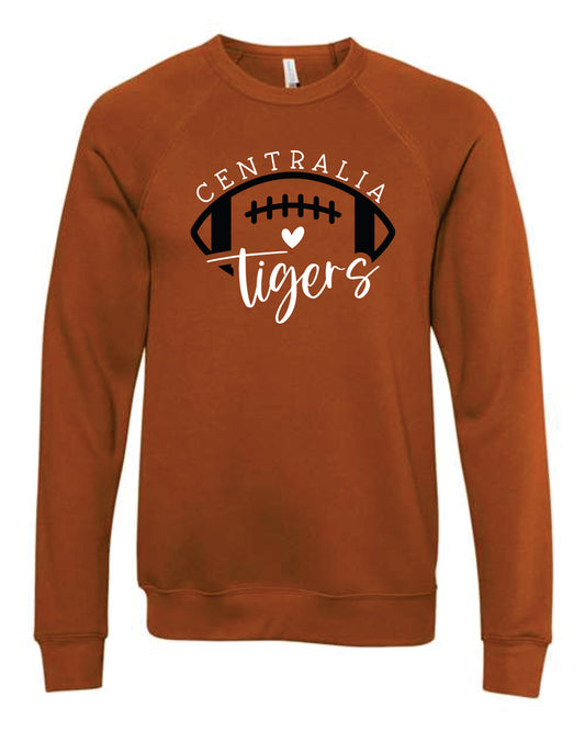 Centralia Tigers Football Bella+Canvas Crewneck