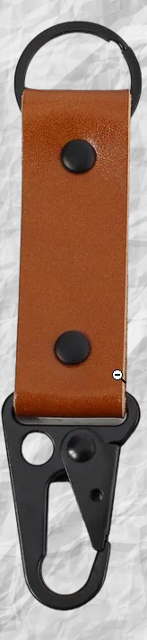 Genuine Leather Carabiner Keychain