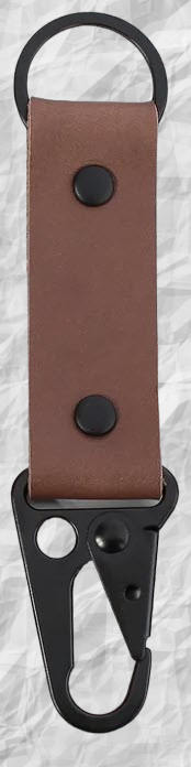 Genuine Leather Carabiner Keychain