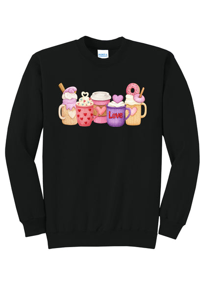 Love & Lattes Cozy Coffee | T-Shirt or Crewneck