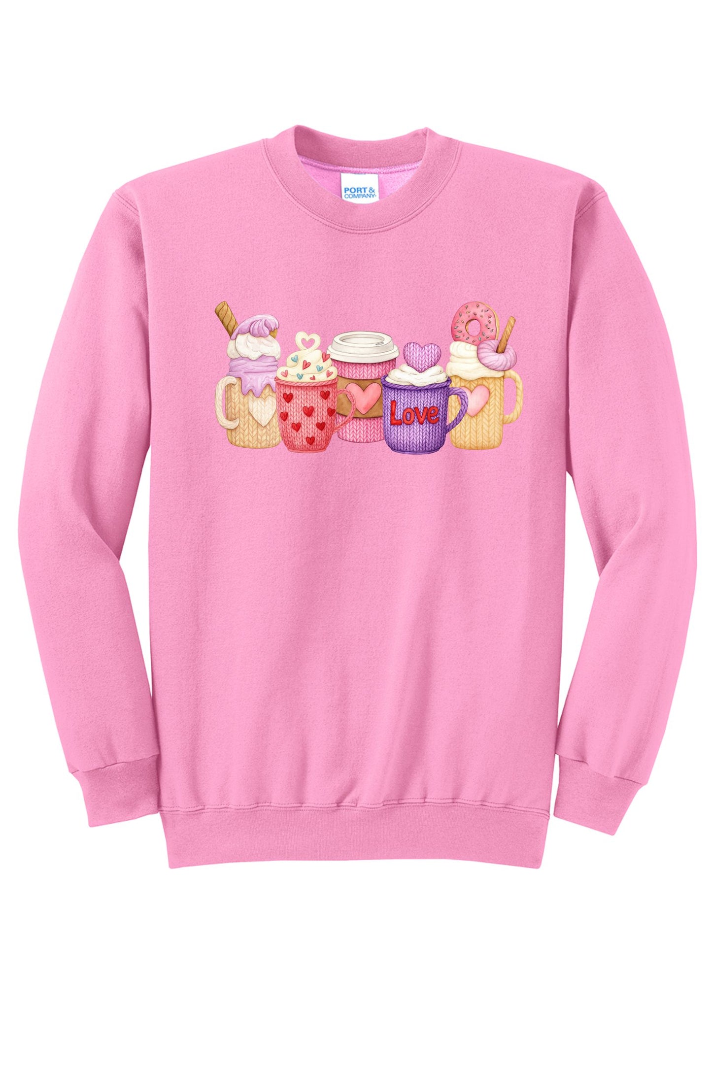 Love & Lattes Cozy Coffee | T-Shirt or Crewneck