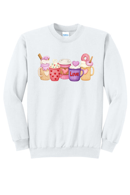 Love & Lattes Cozy Coffee | T-Shirt or Crewneck
