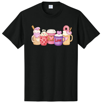 Love & Lattes Cozy Coffee | T-Shirt or Crewneck