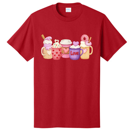 Love & Lattes Cozy Coffee | T-Shirt or Crewneck