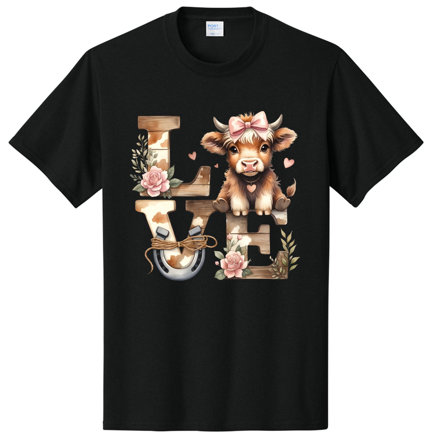 Love Highland Cow | T-Shirt or Crewneck