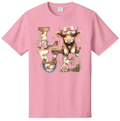 Love Highland Cow | T-Shirt or Crewneck