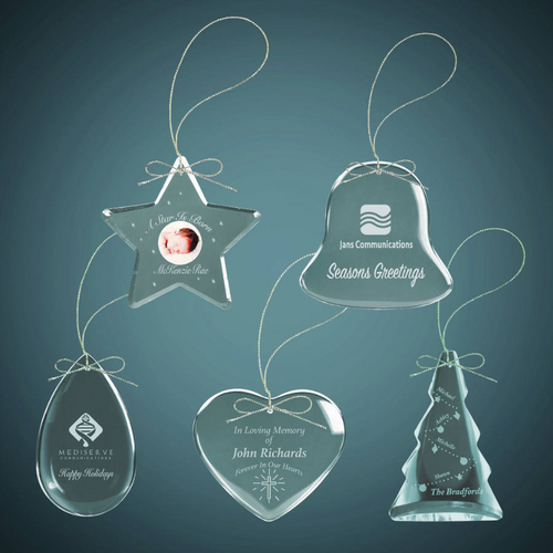 Crystal Holiday Ornaments
