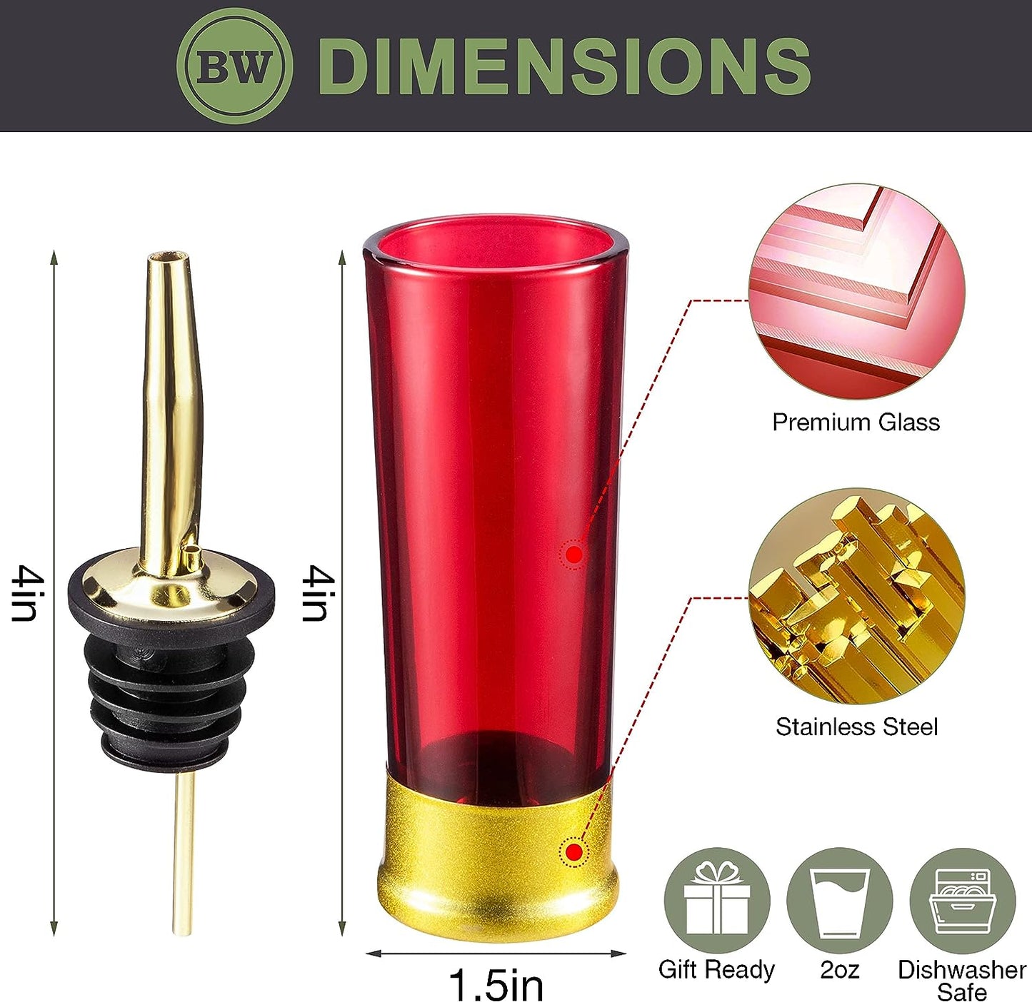 12 Gauge Shot Glasses