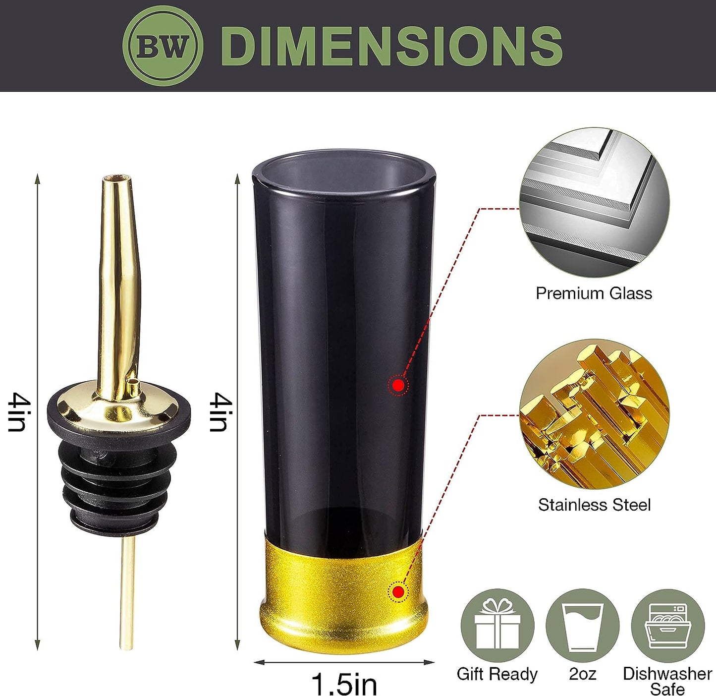 12 Gauge Shot Glasses