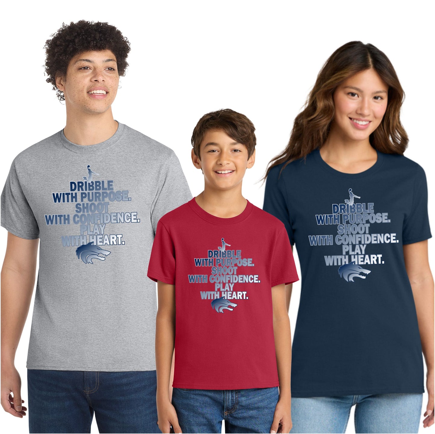 Wolves Basketball Dribble Tee