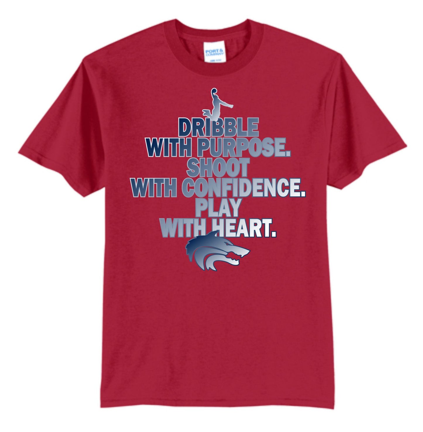 Wolves Basketball Dribble Tee