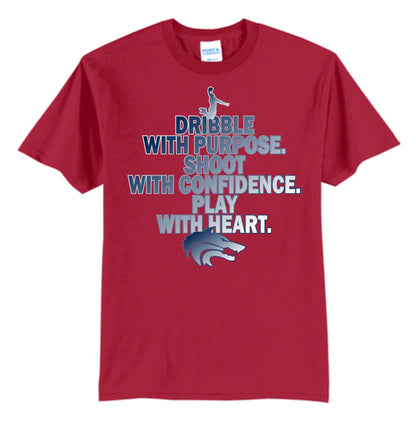 Wolves Basketball Dribble Tee