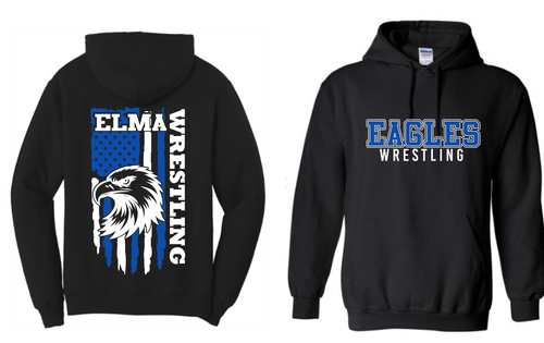 Elma Eagle Wrestling Flag Hoodie