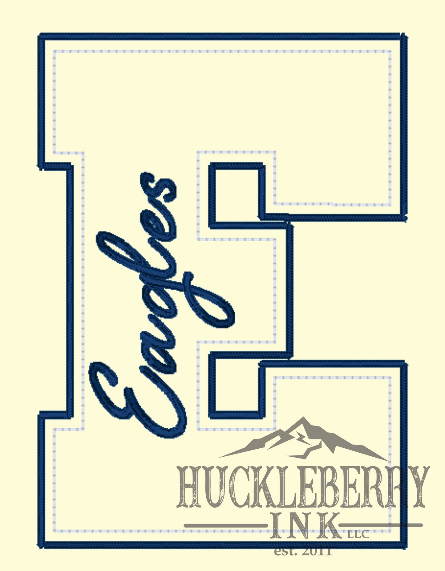 Custom Varsity Letter Embroidered Hoodie or Crewneck