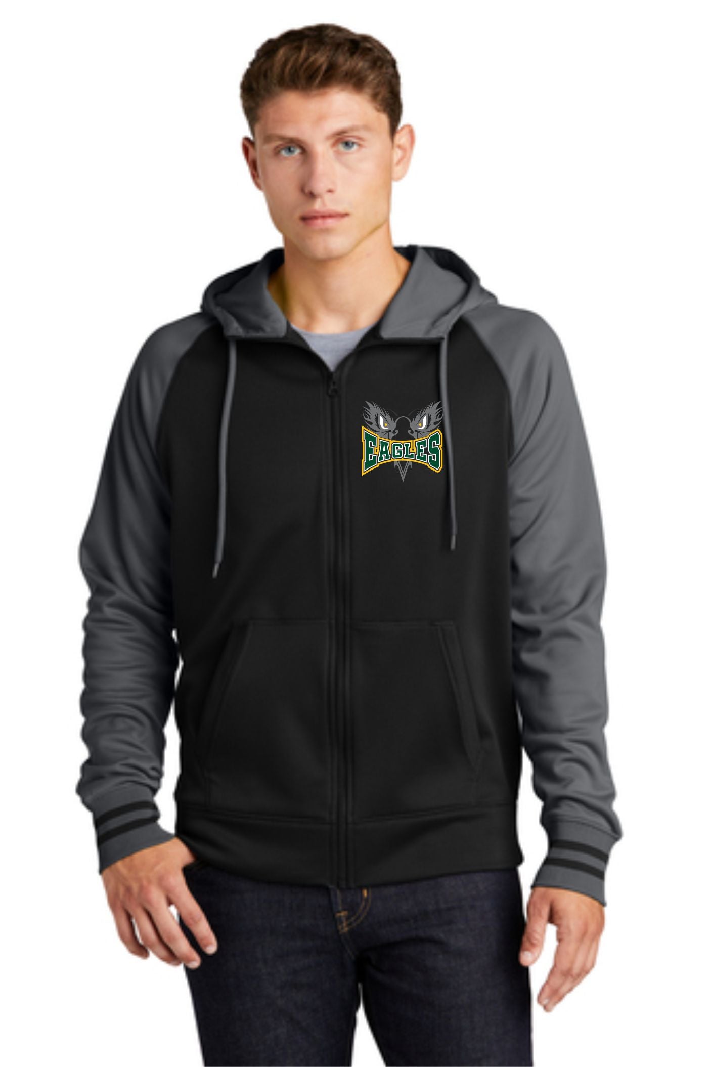 Eagles Colorblock DriFit Zip Up