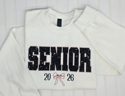 Senior 2026 Sequin embroidered Crewneck