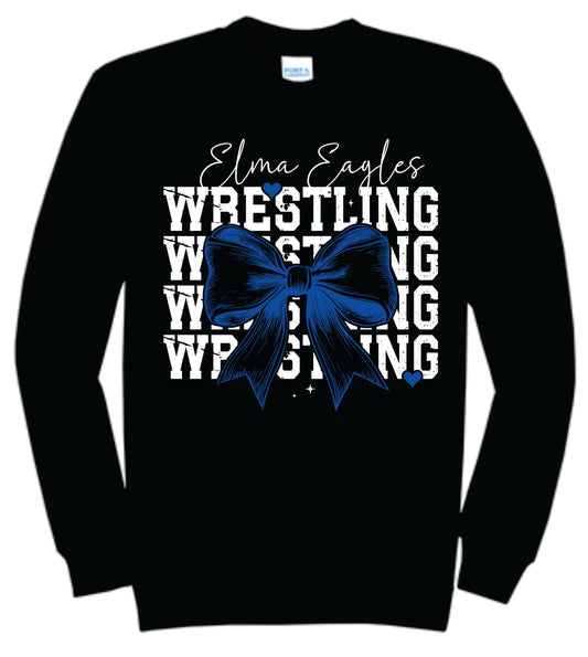Elma Eagles Wrestling/Bow  Crewneck sweatshirt