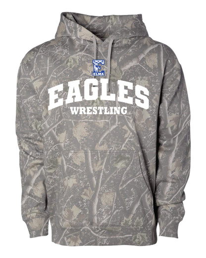 Elma Eagles Wrestling Deadwood Camo Hoodie