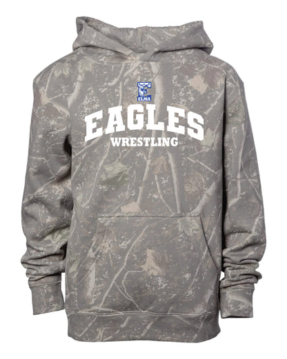 Elma Eagles Wrestling Deadwood Camo Hoodie