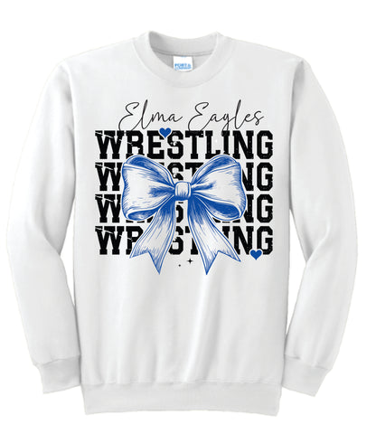 Elma Eagles Wrestling/Bow  Crewneck sweatshirt