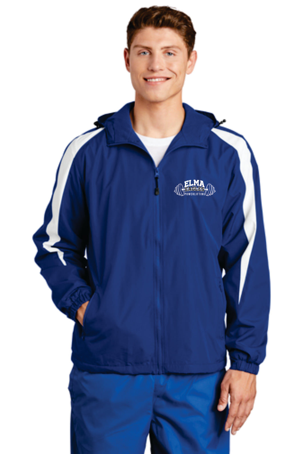 Elma Eagles Powerlifting Fleece-Lined Colorblock Jacket