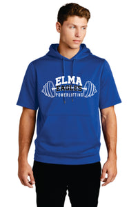 Elma Eagles Powerlifting Sport-Wick ® Fleece Short Sleeve Hooded Pullover